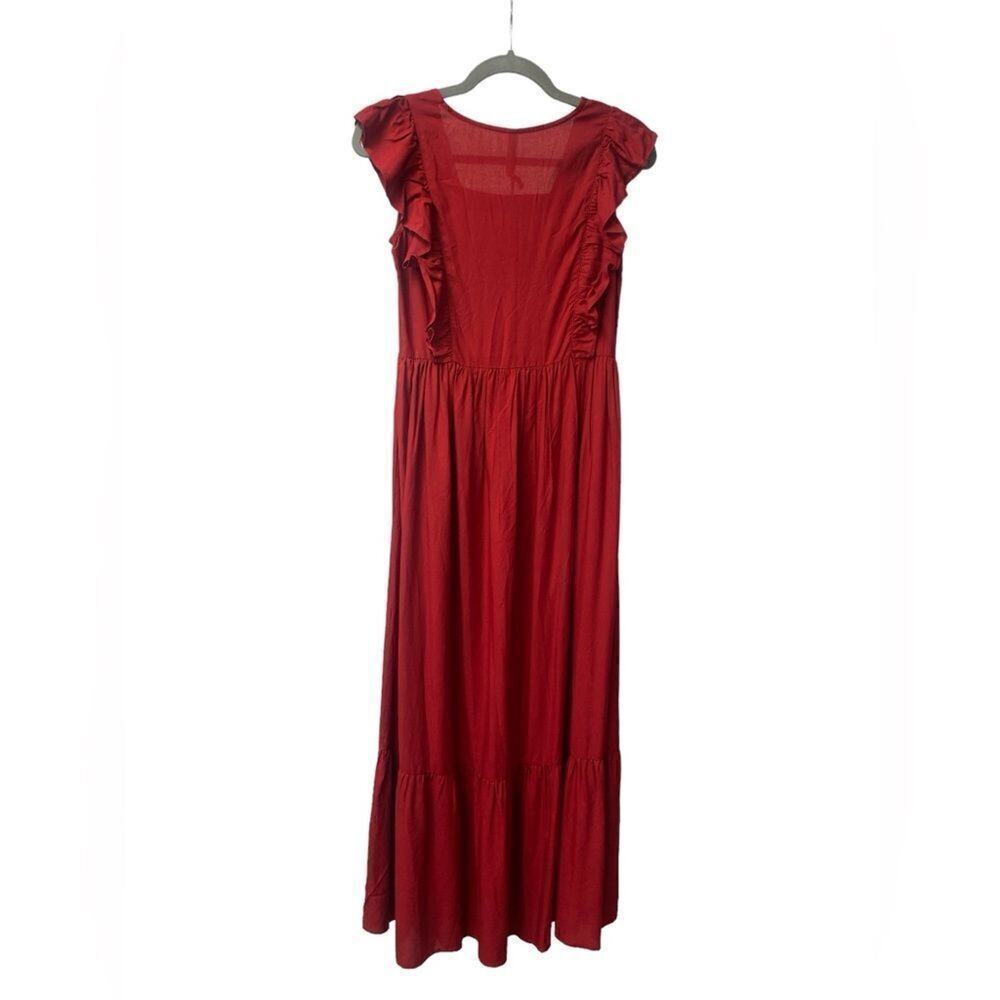 Raga ruffle long dress🔵